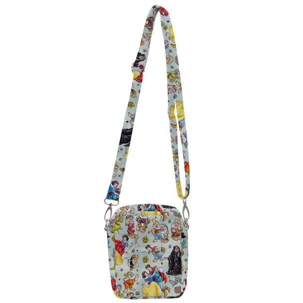 Belt Bag with Shoulder Strap - Snow White And The Seven Dwarfs Sketched