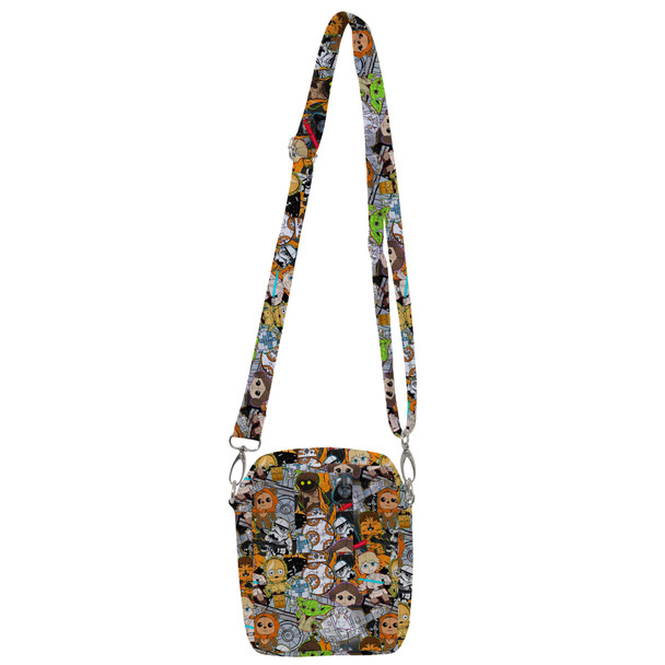 Belt Bag with Shoulder Strap - Sketched Cute Star Wars Characters