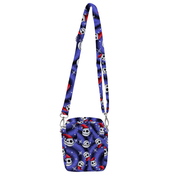 Belt Bag with Shoulder Strap - Jack Skellington with Santa Hat