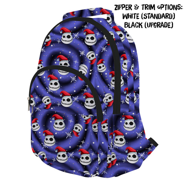 Pocket Backpack - Jack Skellington with Santa Hat