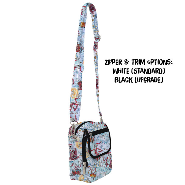 Belt Bag with Shoulder Strap - Santa Jack with Sally & Zero