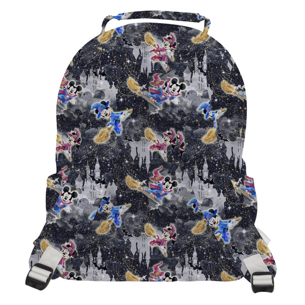 Pocket Backpack - Watercolor Halloween Mickey & Minnie