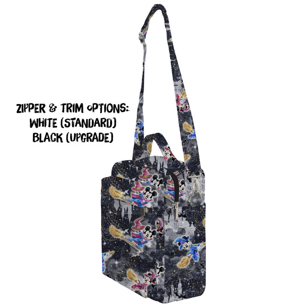 Crossbody Bag - Watercolor Halloween Mickey & Minnie