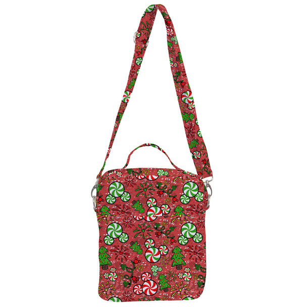 Crossbody Bag - Christmas Sketched Mouse Ears