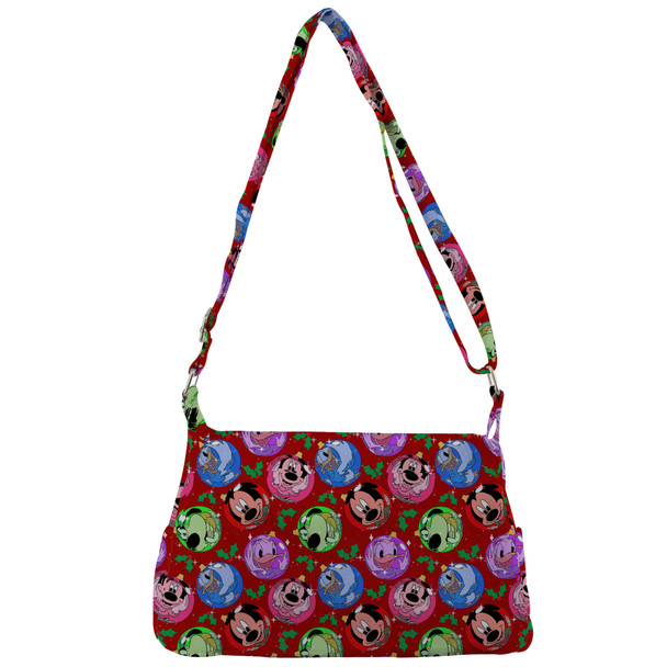 Shoulder Pocket Bag - Funny Mouse Ornament Reflections