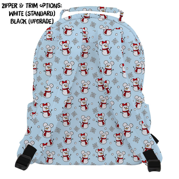 Pocket Backpack - Mickey & Minnie Snowmen