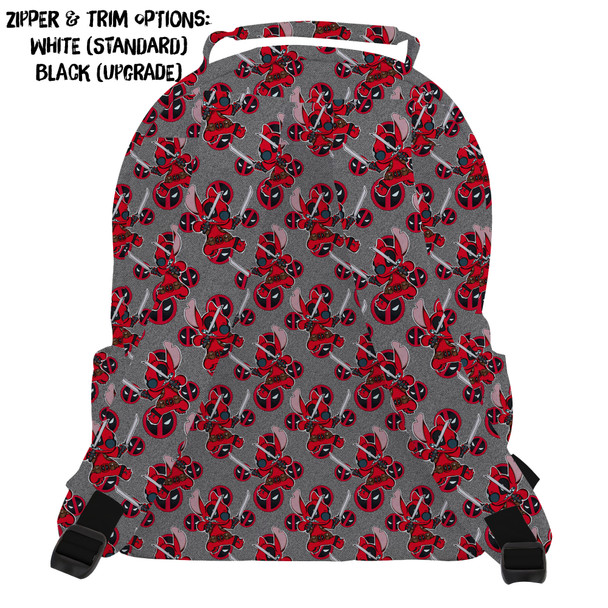 Pocket Backpack - Superhero Stitch - Deadpool