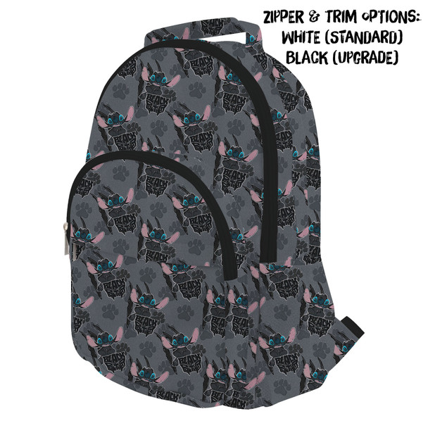 Pocket Backpack - Superhero Stitch - Black Panther