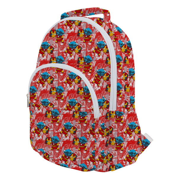 Pocket Backpack - Superhero Stitch - Ironman