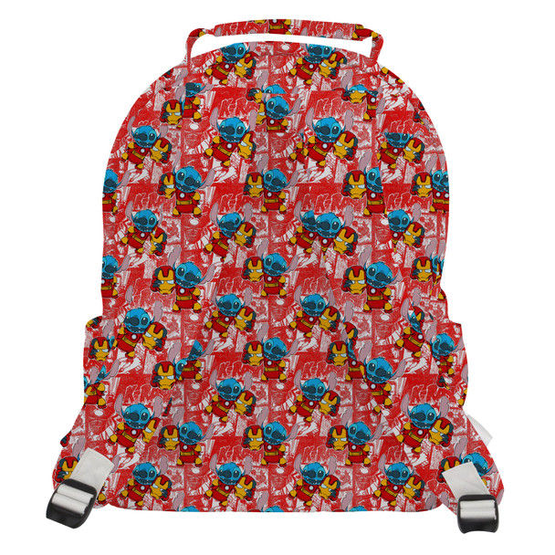 Pocket Backpack - Superhero Stitch - Ironman