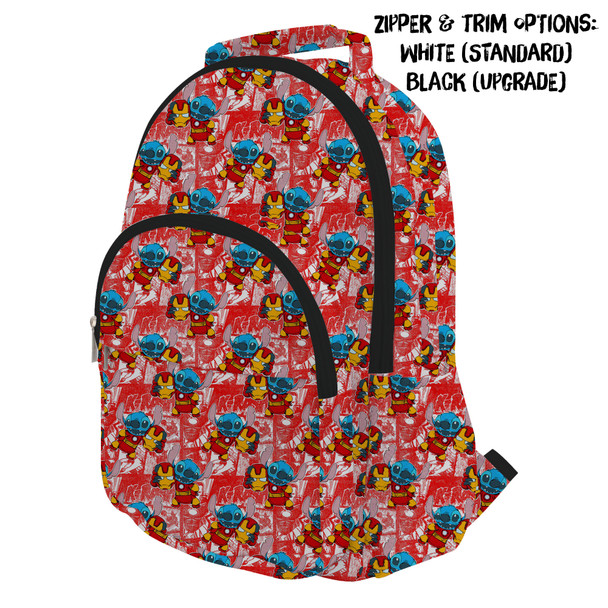 Pocket Backpack - Superhero Stitch - Ironman