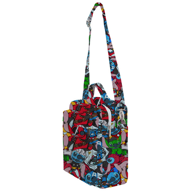 Crossbody Bag - Superhero Stitch - All Heroes Stacked