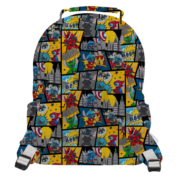 Pocket Backpack - Superhero Stitch - Comic Book