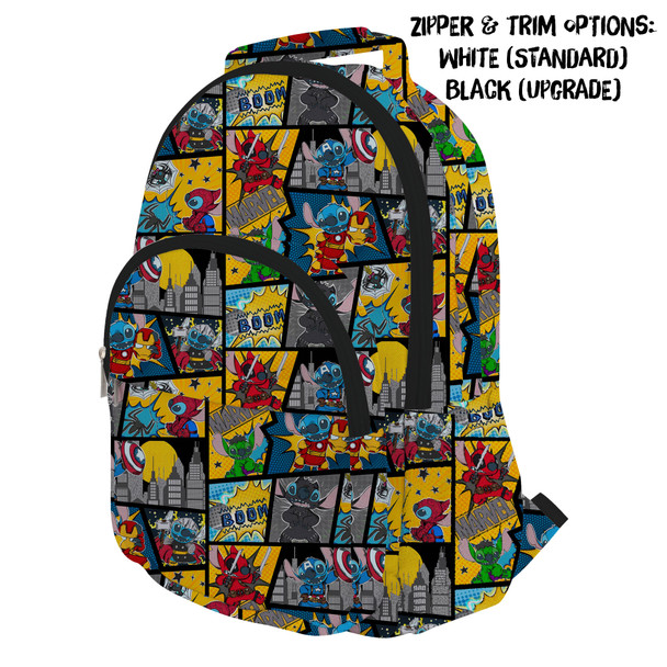 Pocket Backpack - Superhero Stitch - Comic Book