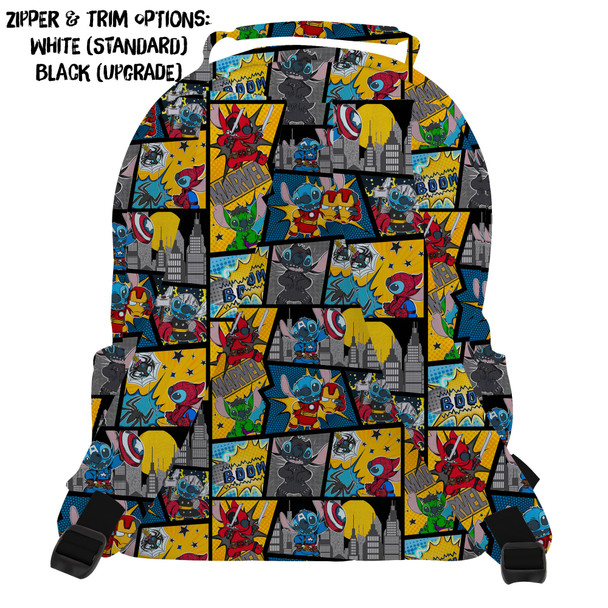 Pocket Backpack - Superhero Stitch - Comic Book