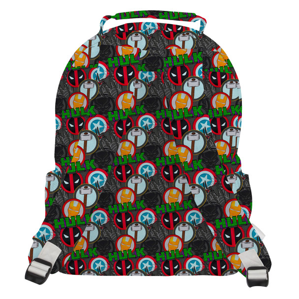 Pocket Backpack - Superhero Stitch - Superhero Badges