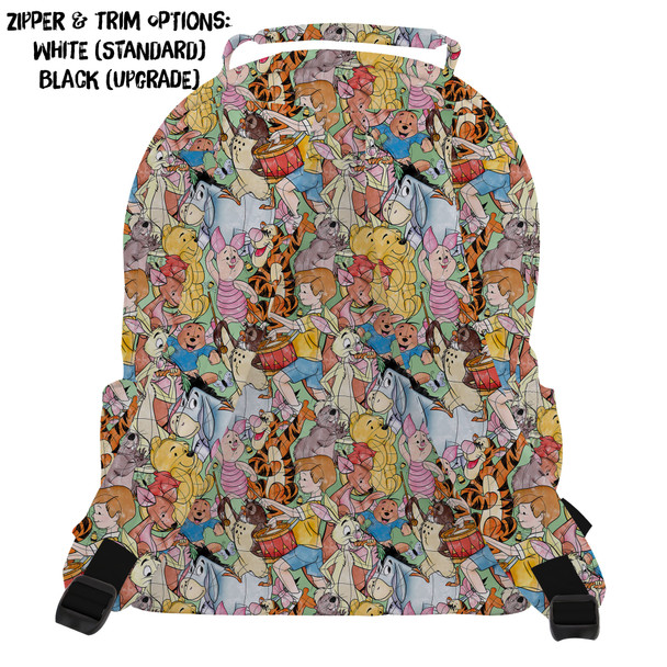 Pocket Backpack - Sketched Pooh Characters