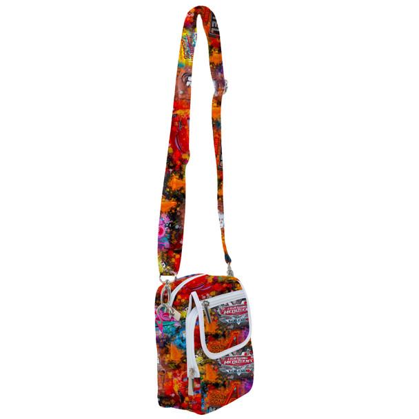 Belt Bag with Shoulder Strap - Watercolor Pixar Cars