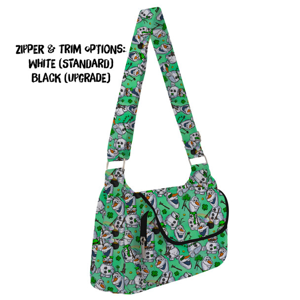 Shoulder Pocket Bag - Sketched Olaf St. Patrick's Day