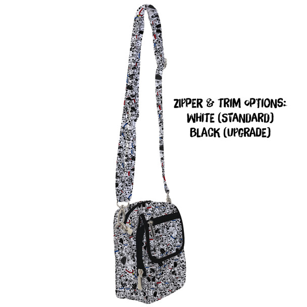Belt Bag with Shoulder Strap - Sketched Dalmatians