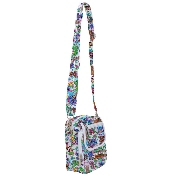 Belt Bag with Shoulder Strap - Bright Lilo and Stitch Hand Drawn