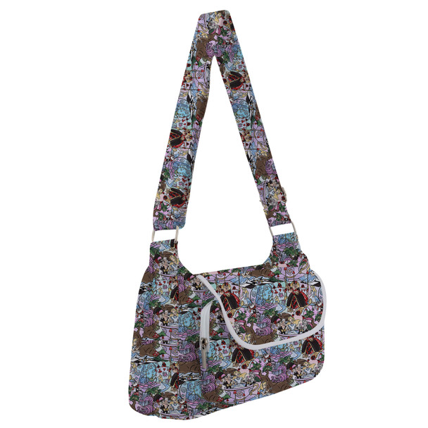 Shoulder Pocket Bag - Alice in Glitter Wonderland