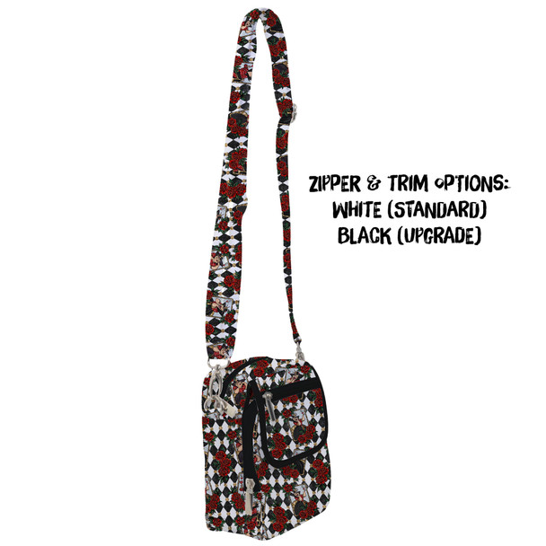 Belt Bag with Shoulder Strap - Queen of Hearts Playing Cards
