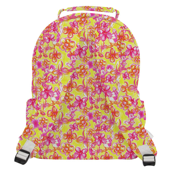 Pocket Backpack - Neon Tropical Floral Mickey & Friends