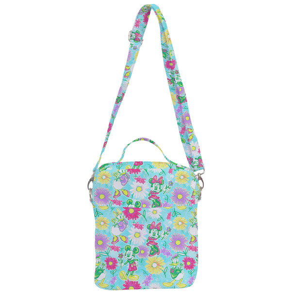 Crossbody Bag - Neon Spring Floral Mickey & Friends