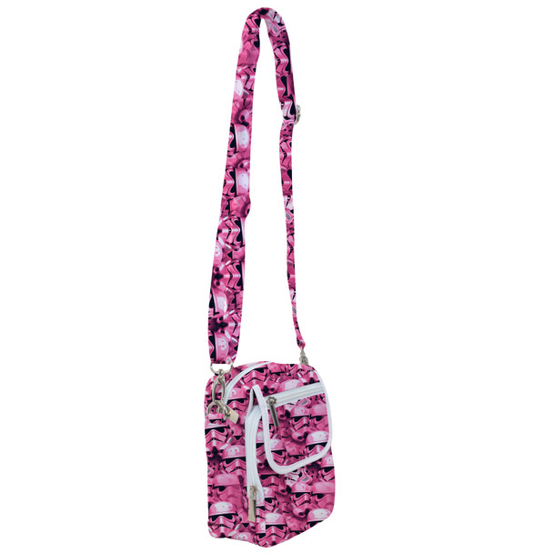 Belt Bag with Shoulder Strap - Pink Storm Troopers