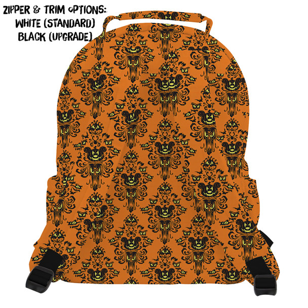 Pocket Backpack - Haunted Halloween Mansion Wallpaper