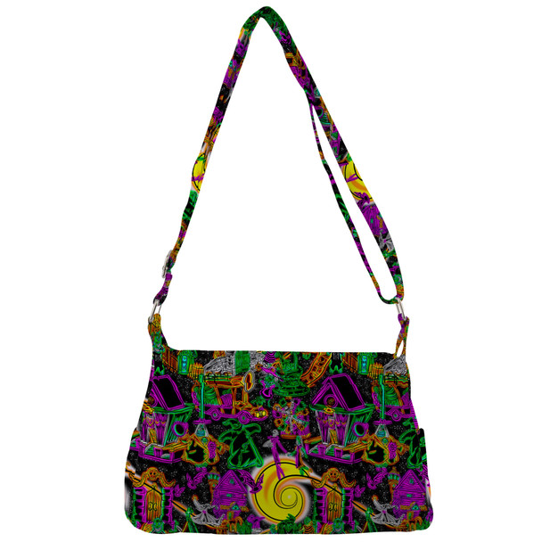 Shoulder Pocket Bag - Neon Halloween Nightmare