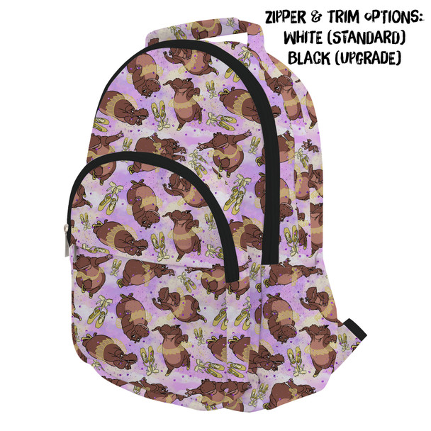 Pocket Backpack - Hippo Ballerinas