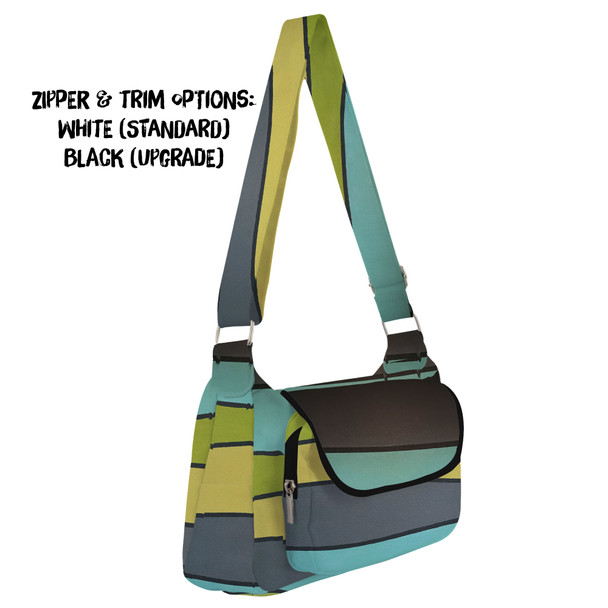 Shoulder Pocket Bag - The SediMINT Avacado Wave Wall