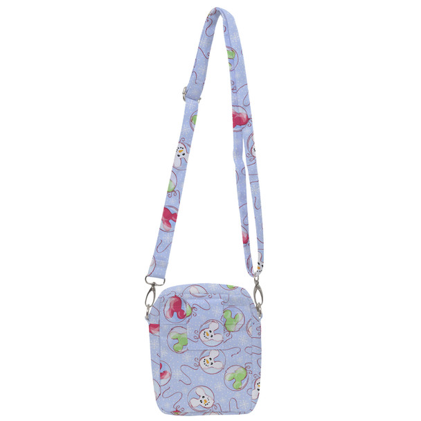 Belt Bag with Shoulder Strap - Winter Mouse Balloons