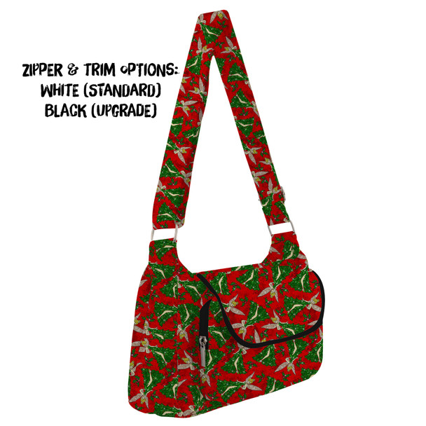 Shoulder Pocket Bag - Magical Sparkling Tinkerbell Christmas