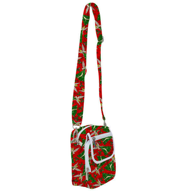 Belt Bag with Shoulder Strap - Magical Sparkling Tinkerbell Christmas