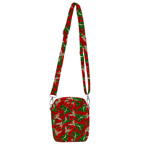 Belt Bag with Shoulder Strap - Magical Sparkling Tinkerbell Christmas