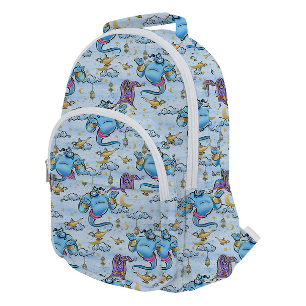 Pocket Backpack - Whimsical Genie and Magic Carpet