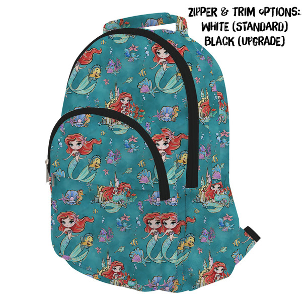 Pocket Backpack - Whimsical Ariel