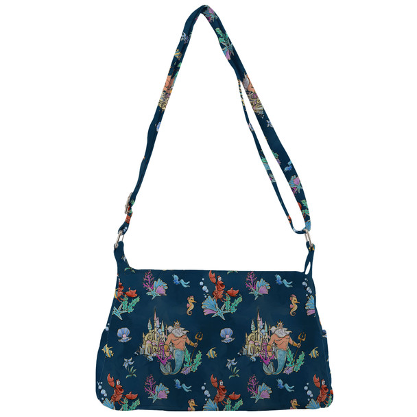 Shoulder Pocket Bag - Whimsical Triton and Sebastian