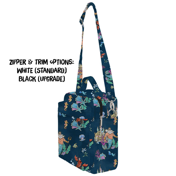 Crossbody Bag - Whimsical Triton and Sebastian