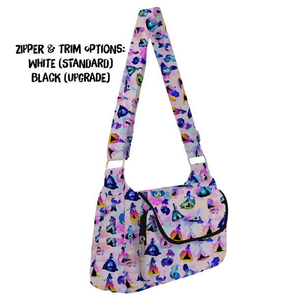 Shoulder Pocket Bag - Princess And Classic Animation Silhouettes