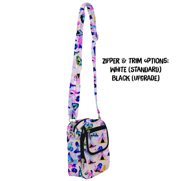 Belt Bag with Shoulder Strap - Princess And Classic Animation Silhouettes