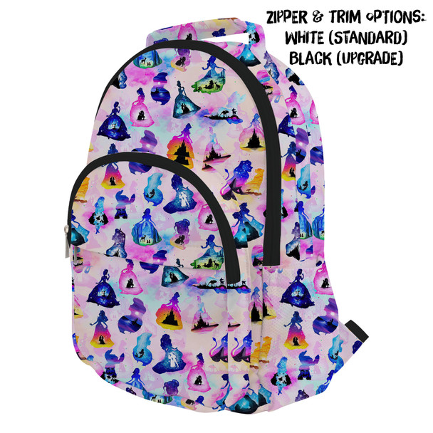 Pocket Backpack - Princess And Classic Animation Silhouettes