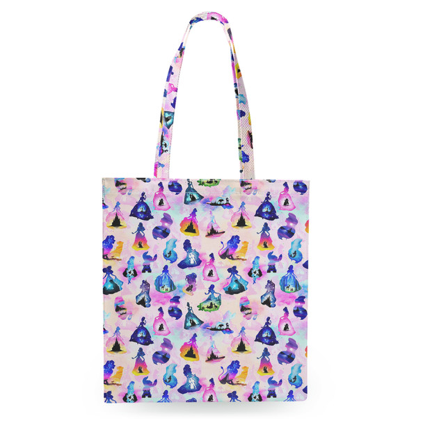 Tote Bag - Princess And Classic Animation Silhouettes