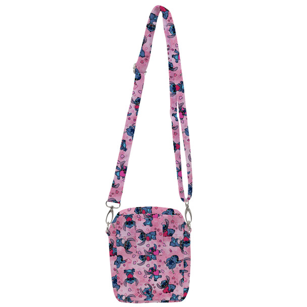 Belt Bag with Shoulder Strap - Valentine's Stitch