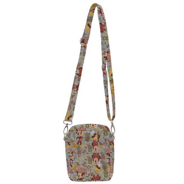 Belt Bag with Shoulder Strap - Cottagecore Mickey & Minnie