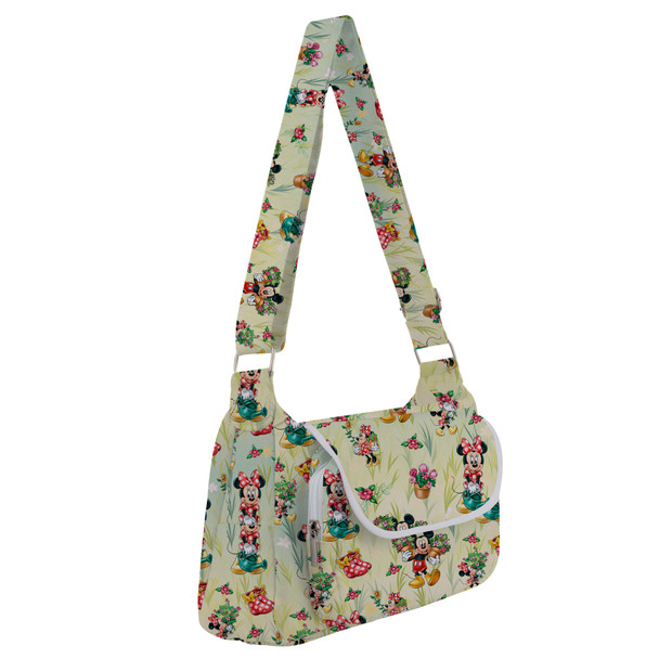 Shoulder Pocket Bag - Gardener Mickey and Minnie