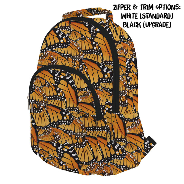 Pocket Backpack - Animal Print - Monarch Butterfly